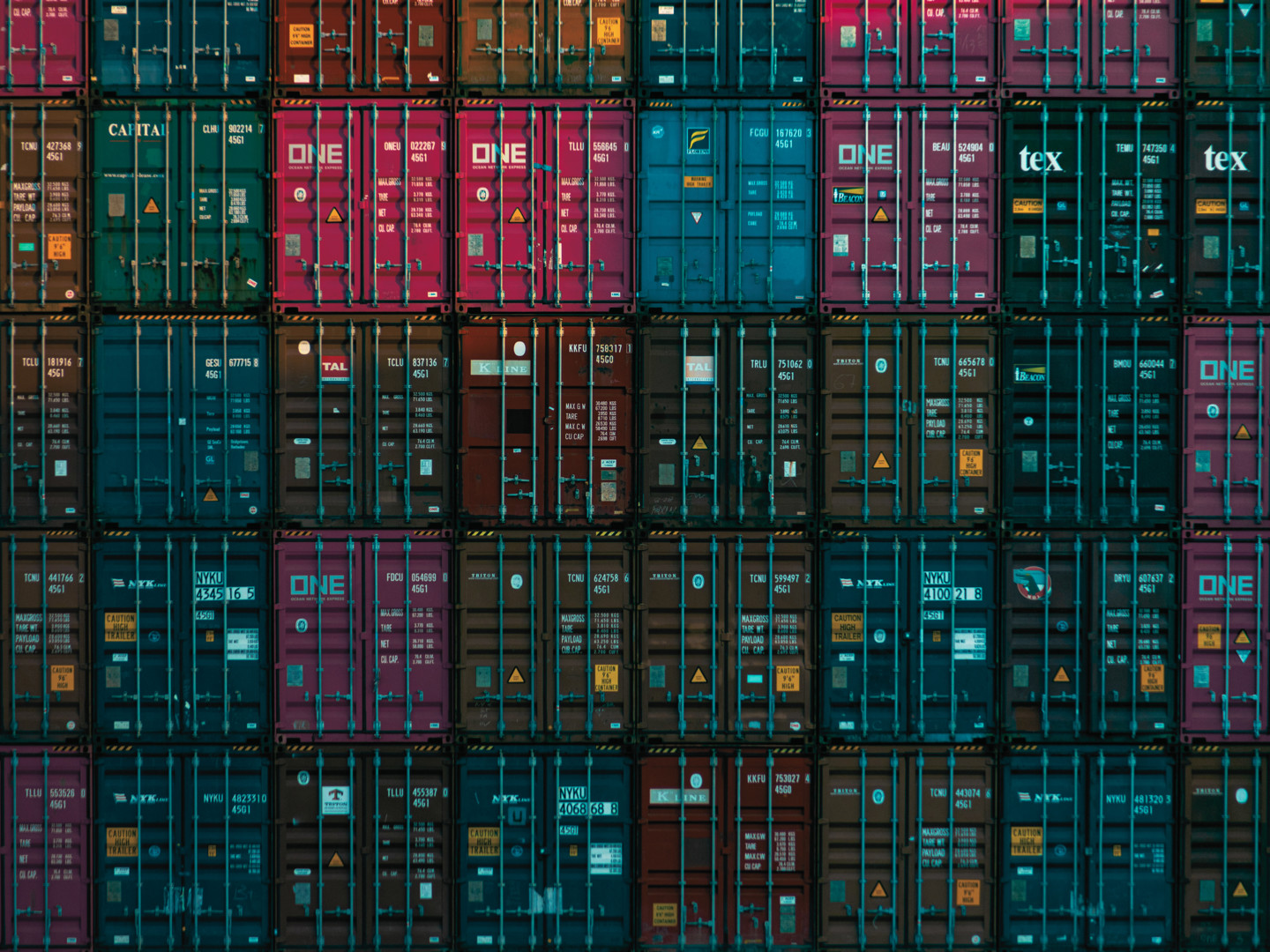 Photograph of shipping containers